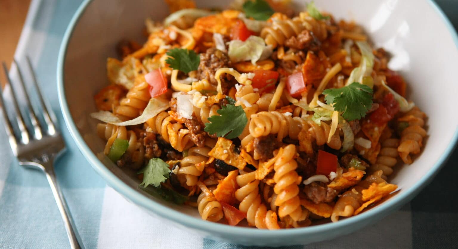 Bison Taco Pasta Salad Minnesota Bison Association