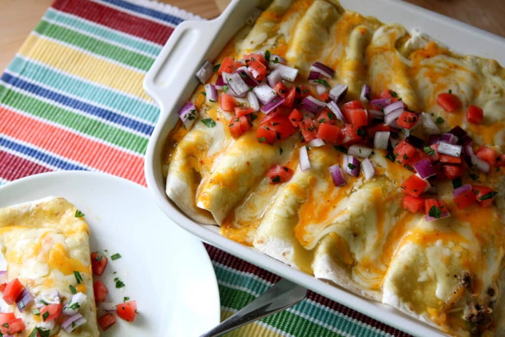 Meat & Potato Bison Enchiladas